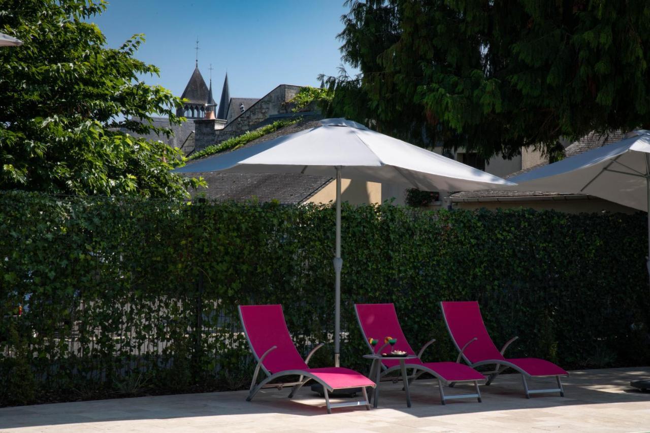 Logis Hotel La Croix Blanche Fontevraud Exteriör bild