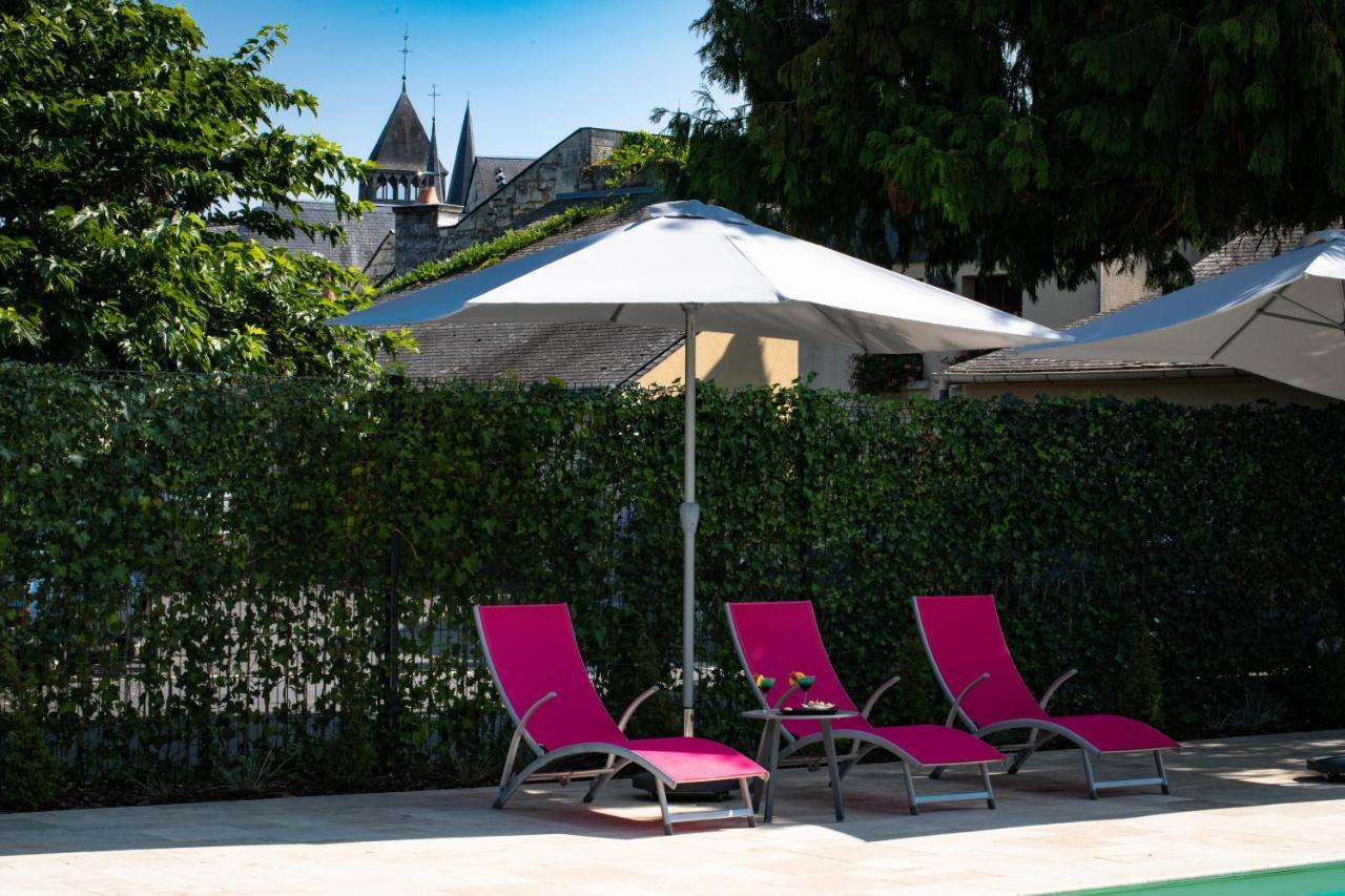 Logis Hotel La Croix Blanche Fontevraud Exteriör bild
